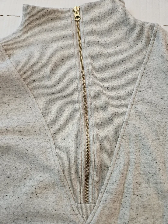 Varley Clearwater Heather Gray Half-Zip Pullover Sweatshirt Women, M - Picture 7 of 15